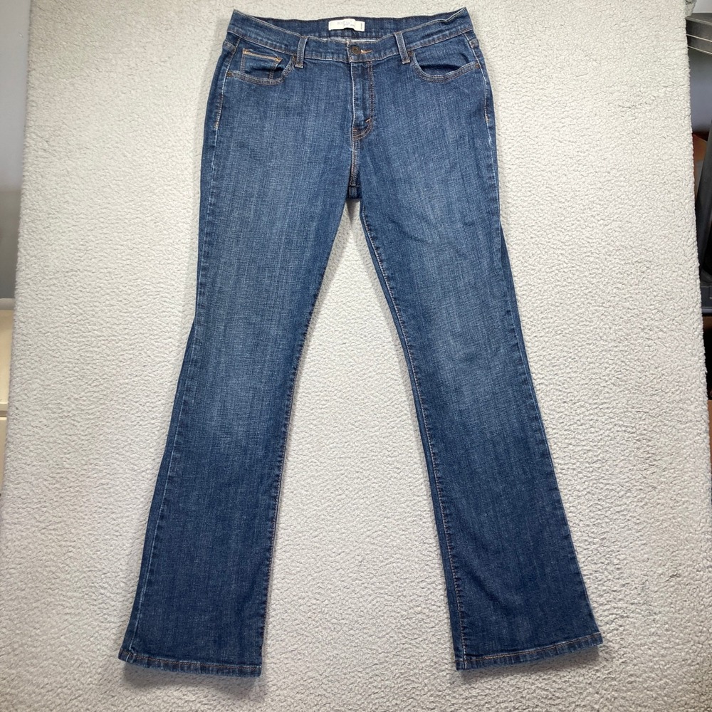Levi's 515 Bootcut Jeans Womens 14L Blue Medium Wash Mid Rise Stretch Denim